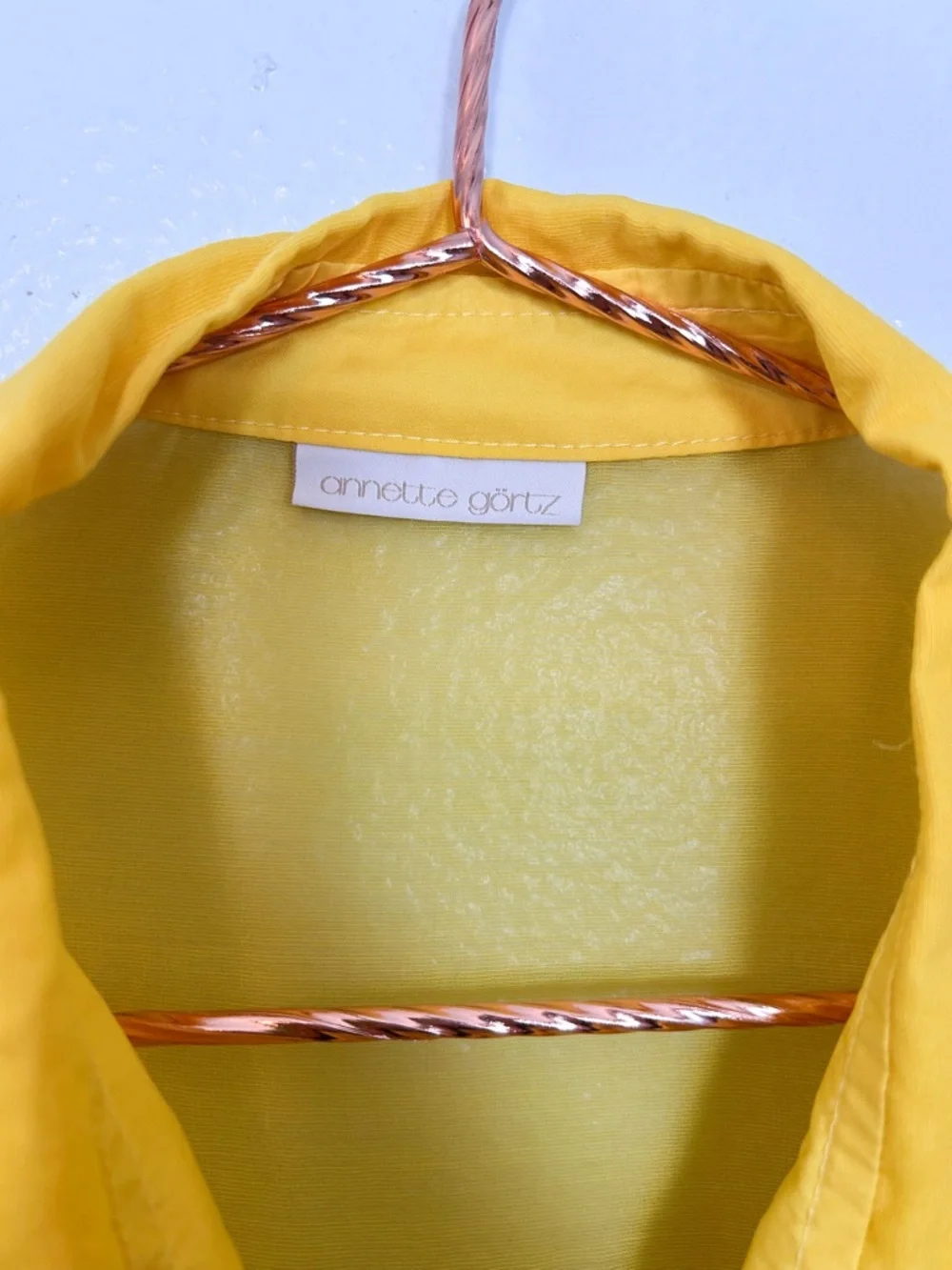 Annette Goertz Oversized Sheer Button-Up Shirt - Picture 3 of 11